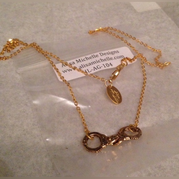 Alisa Michelle Jewelry - Alisa Michelle Handcuffs Necklace “Ball & Chain”